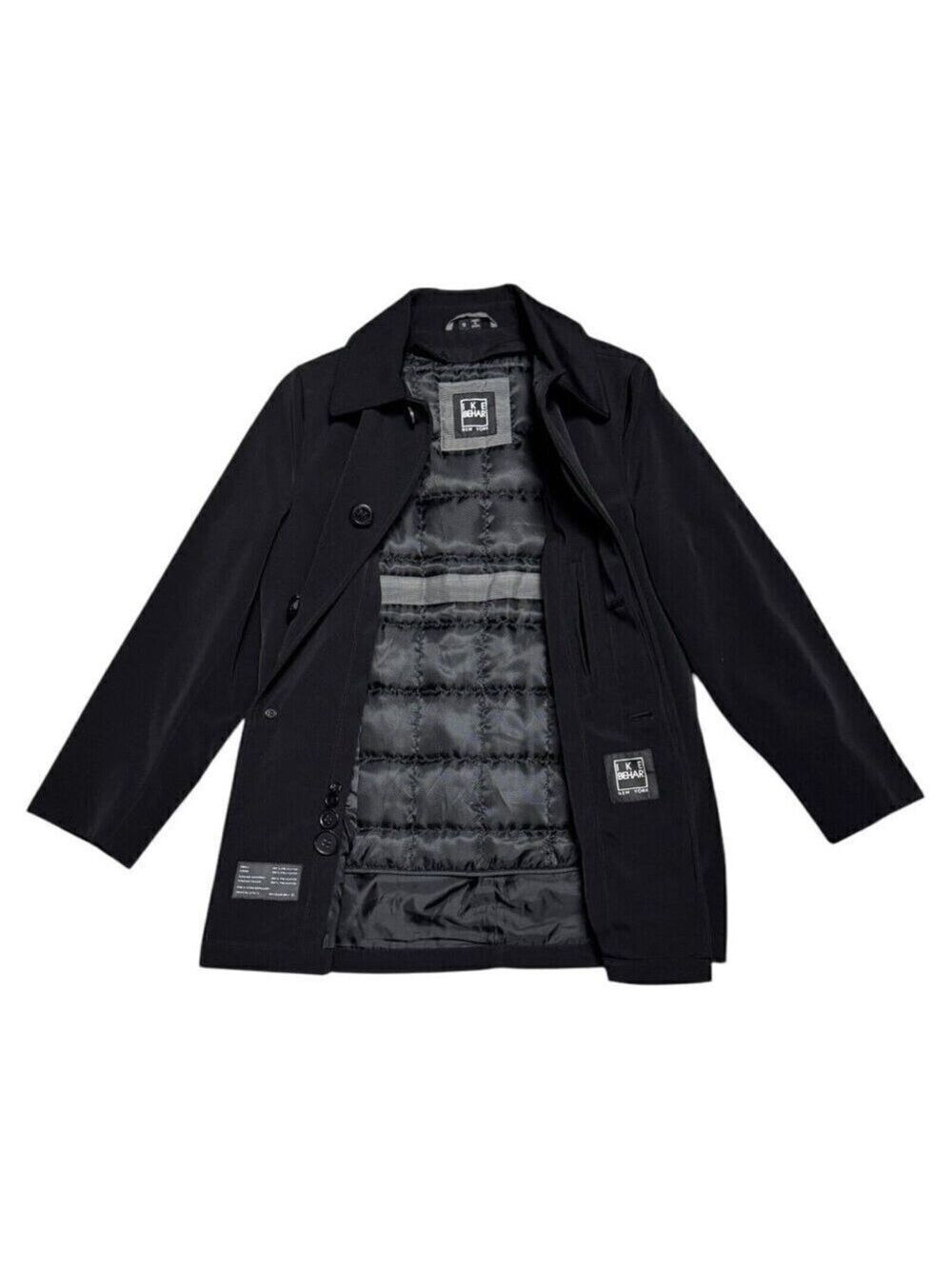 IKE BEHAR Winter Lined Insulated Business Casual Trench Jacket Coat Womens 10